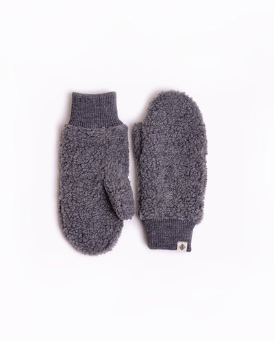 fluffy sherpa wool mittens