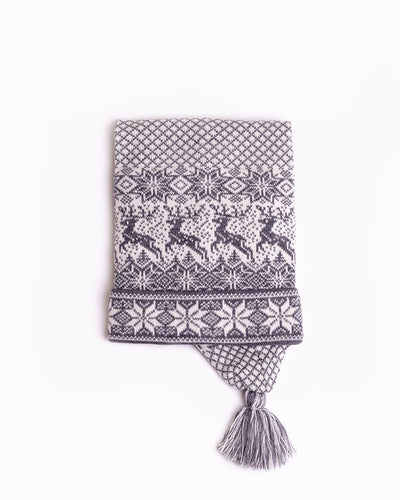 grey hat and scarf traditional