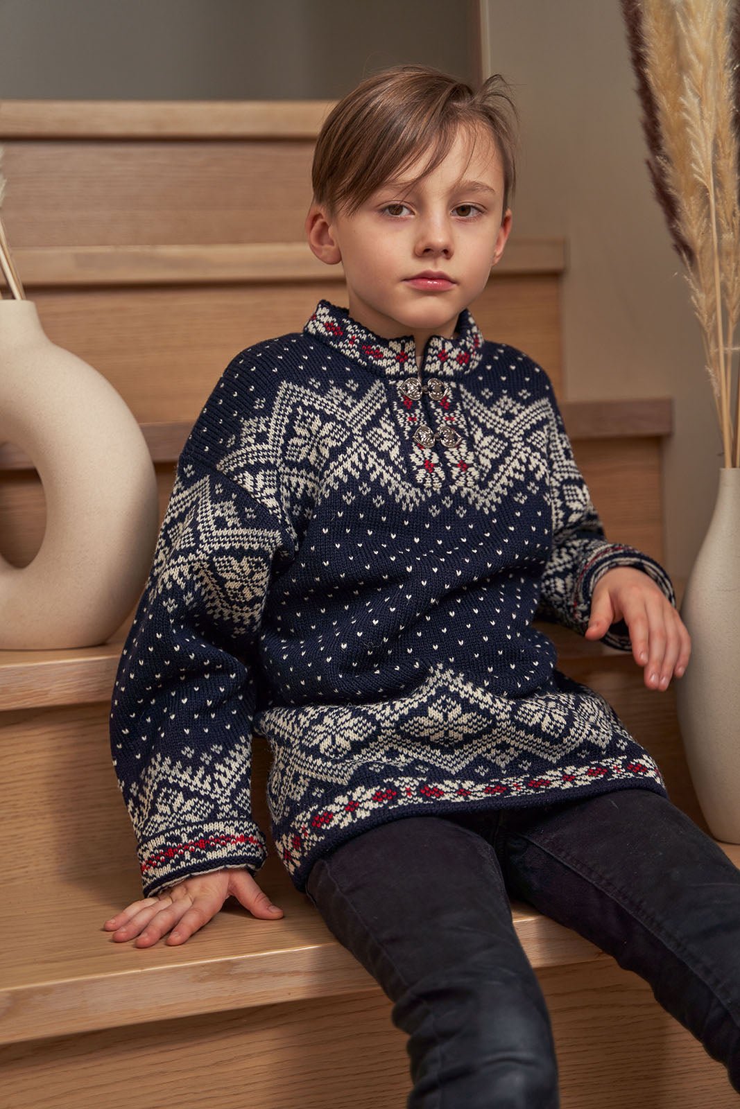 kid's wool traditional jumper