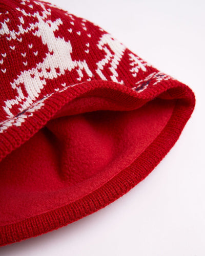 red hat reindeers fleece