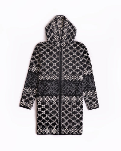 Varbla woolen zipper hooded coat