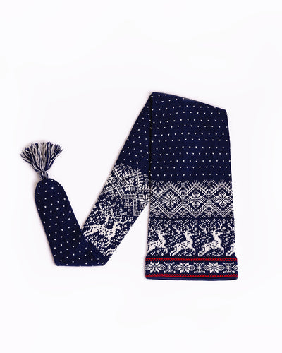 traditional christmas hat and scarf together