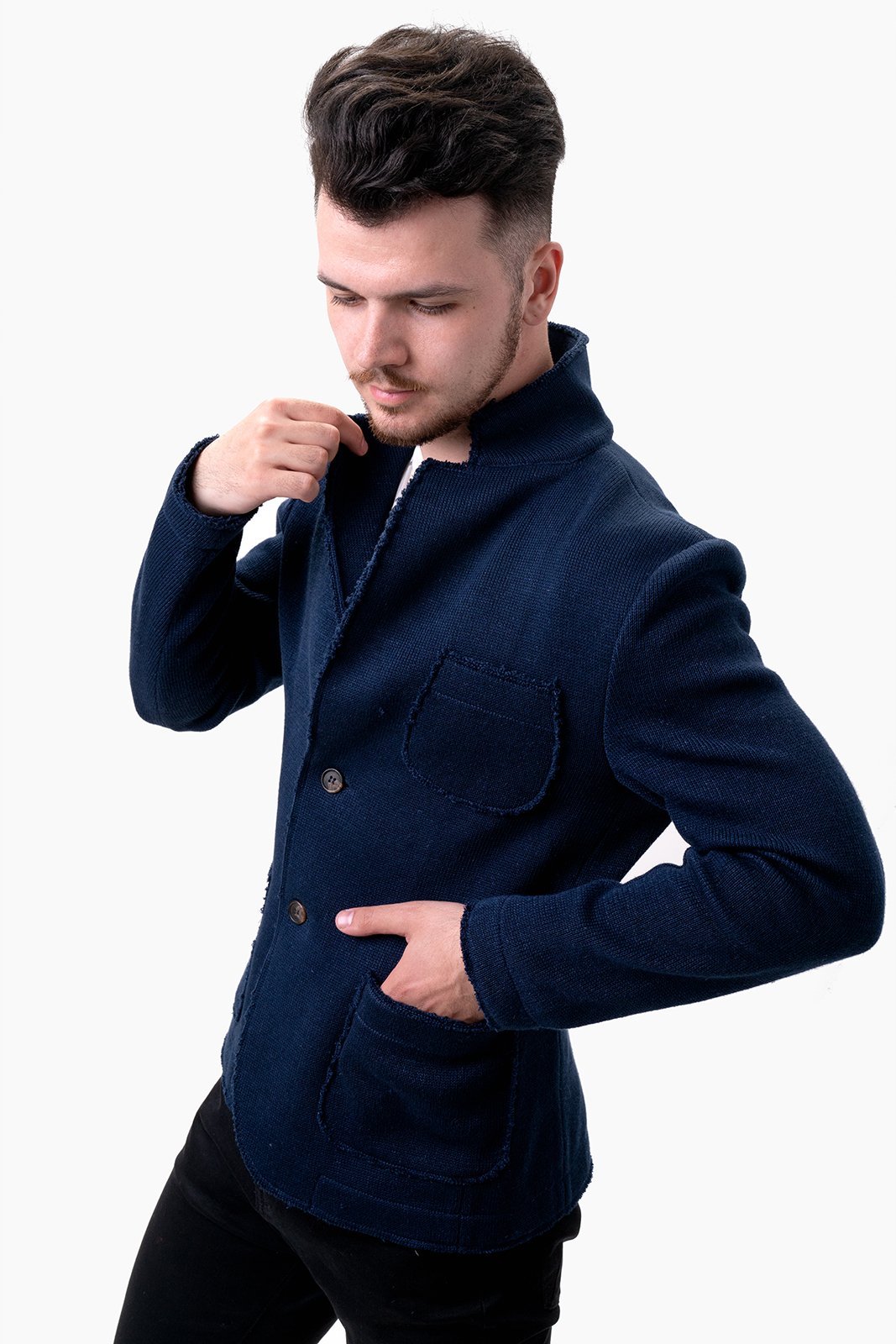 Simuna men's linen jacket - Natural Style Estonia