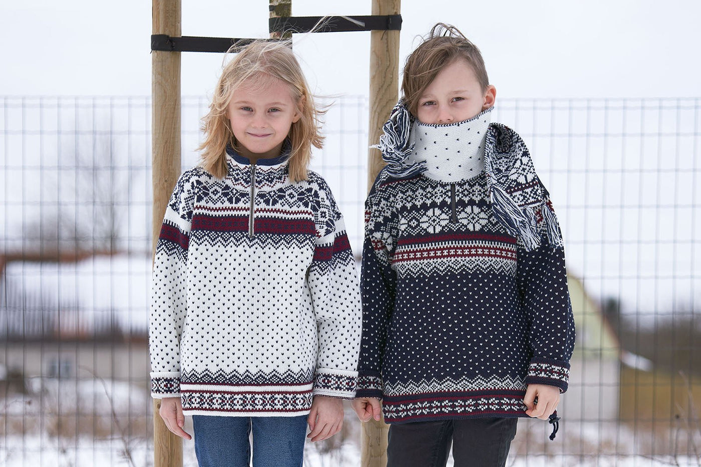 Ruhnu kid's woolen sweater | Natural Style Estonia