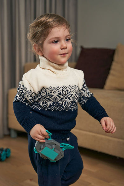 Vormsi kid's woolen sweater | Natural Style Estonia