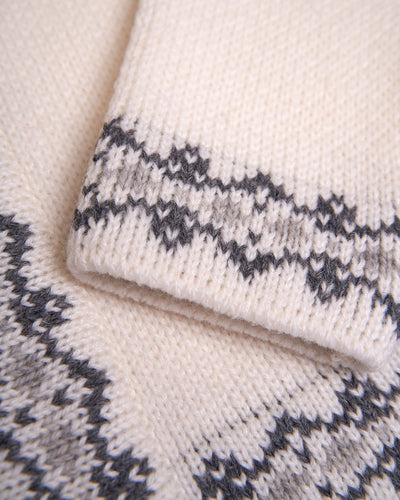 white wool cardigan for women details