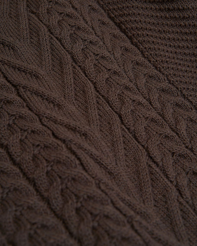 braids on wool men's sweater