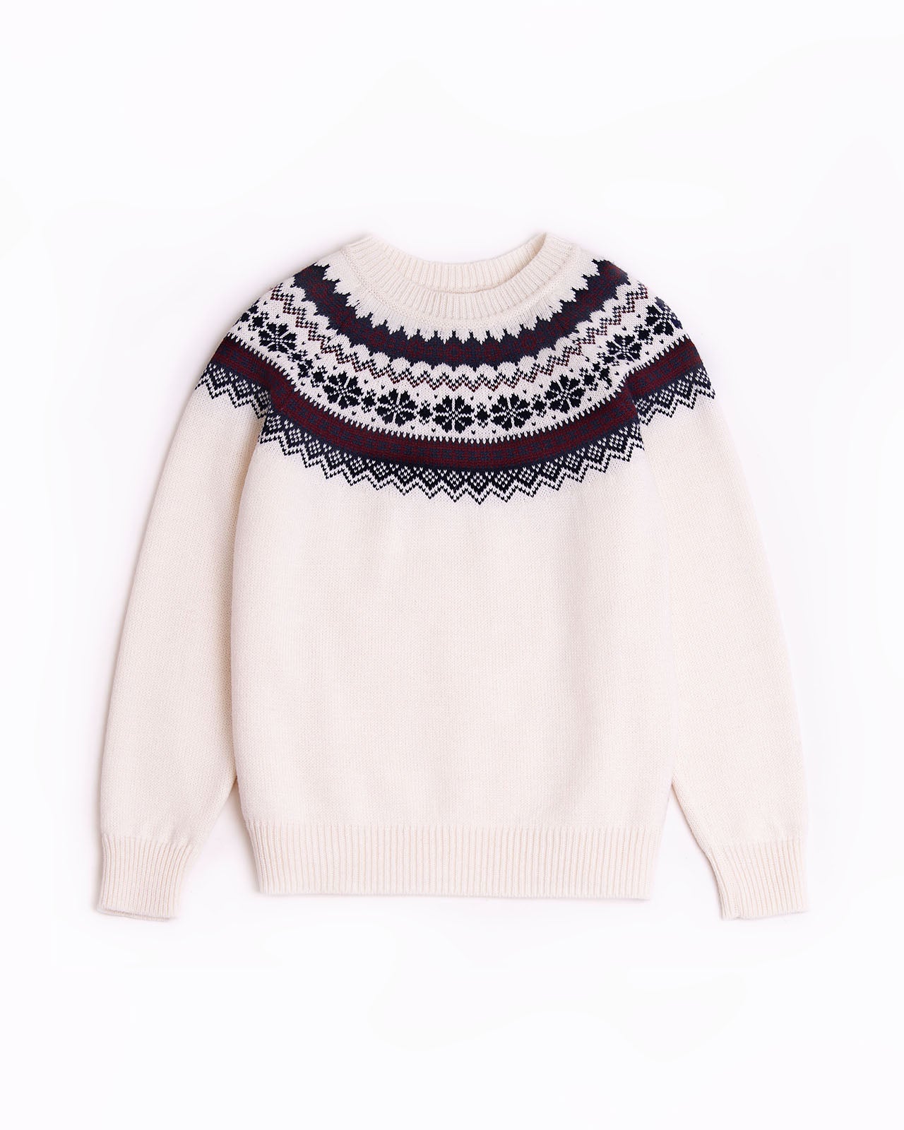 Ruhnu women's yoke sweater | Natural Style Estonia