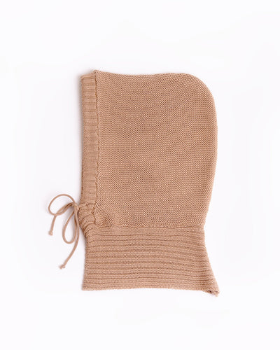 Wool knitted balaclava hood