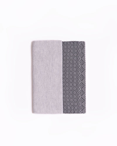 light grey merino wool scarf