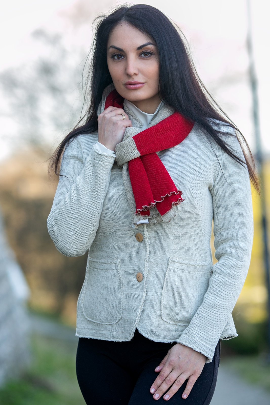 Simuna women's linen jacket - Natural Style Estonia