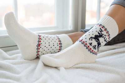 Reindeer woolen socks - Natural Style Estonia