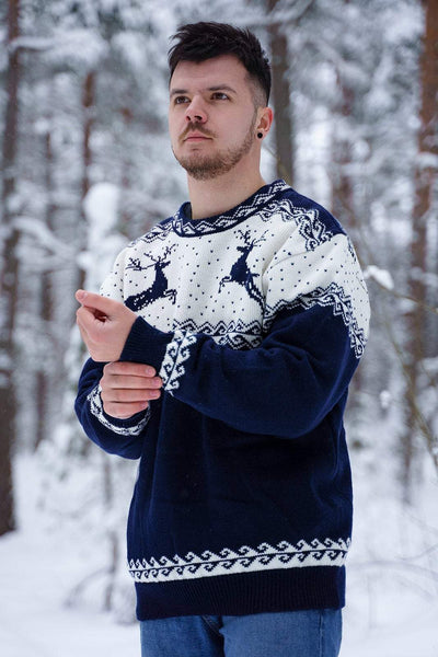 Reindeer oversize jumper - Natural Style Estonia