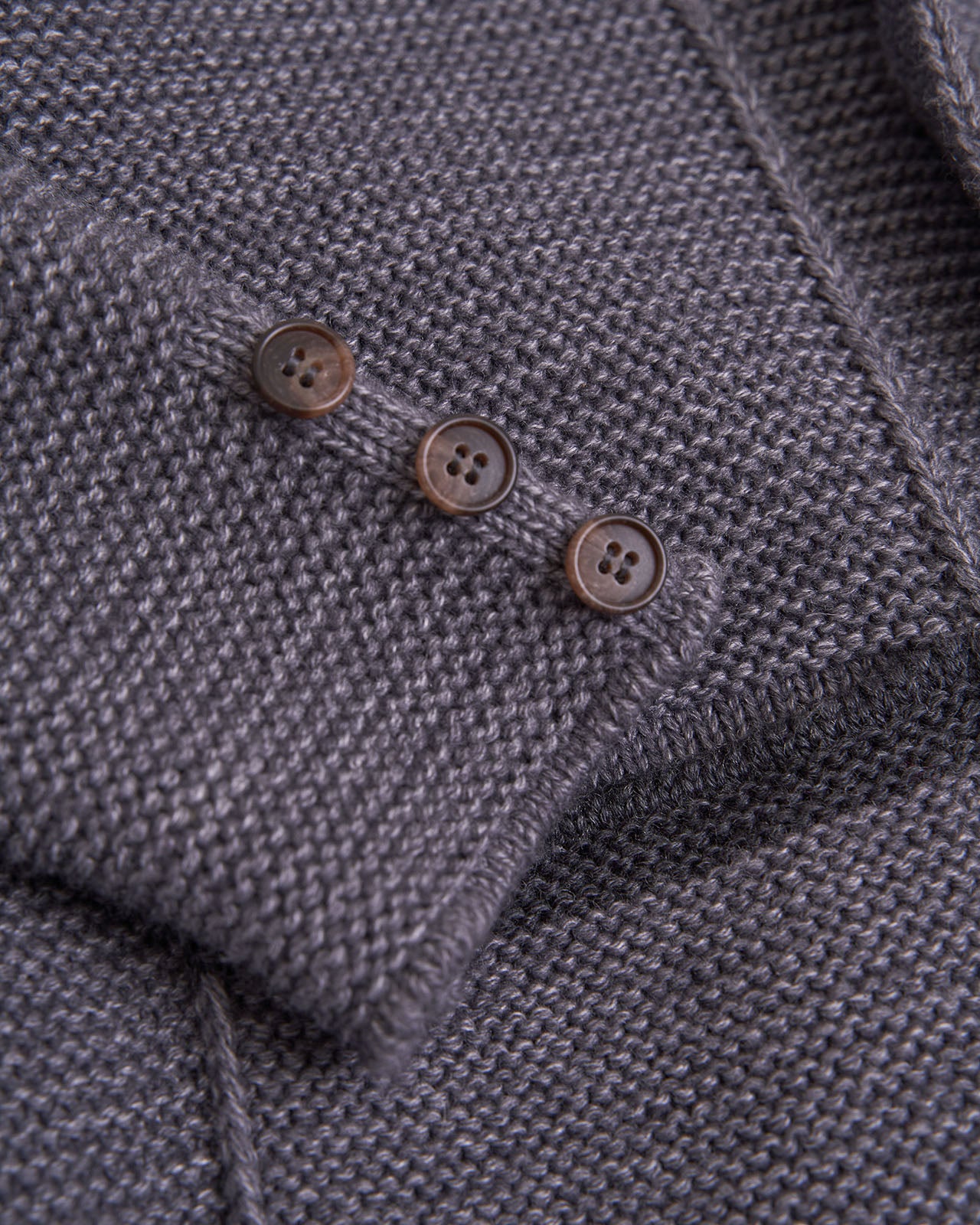 Men's wool buttoned cardigan