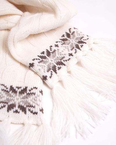 wool white scarf